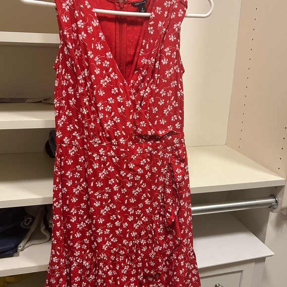 J. Crew Red Floral Mini Dress - Picture 2 of 5